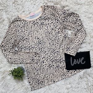 C+D+M Spotted LS Top 💗 Cream & Black